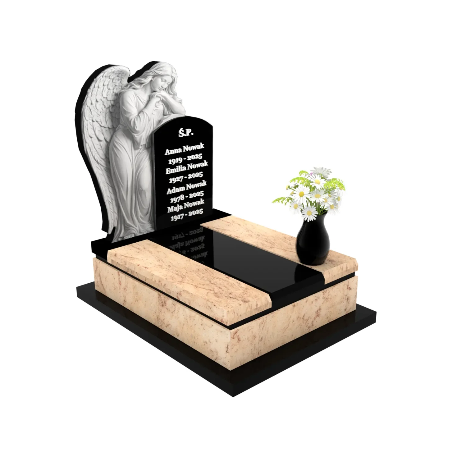 Nagrobek urnowy z rzeźbą anioła U 119+360 – photo №11