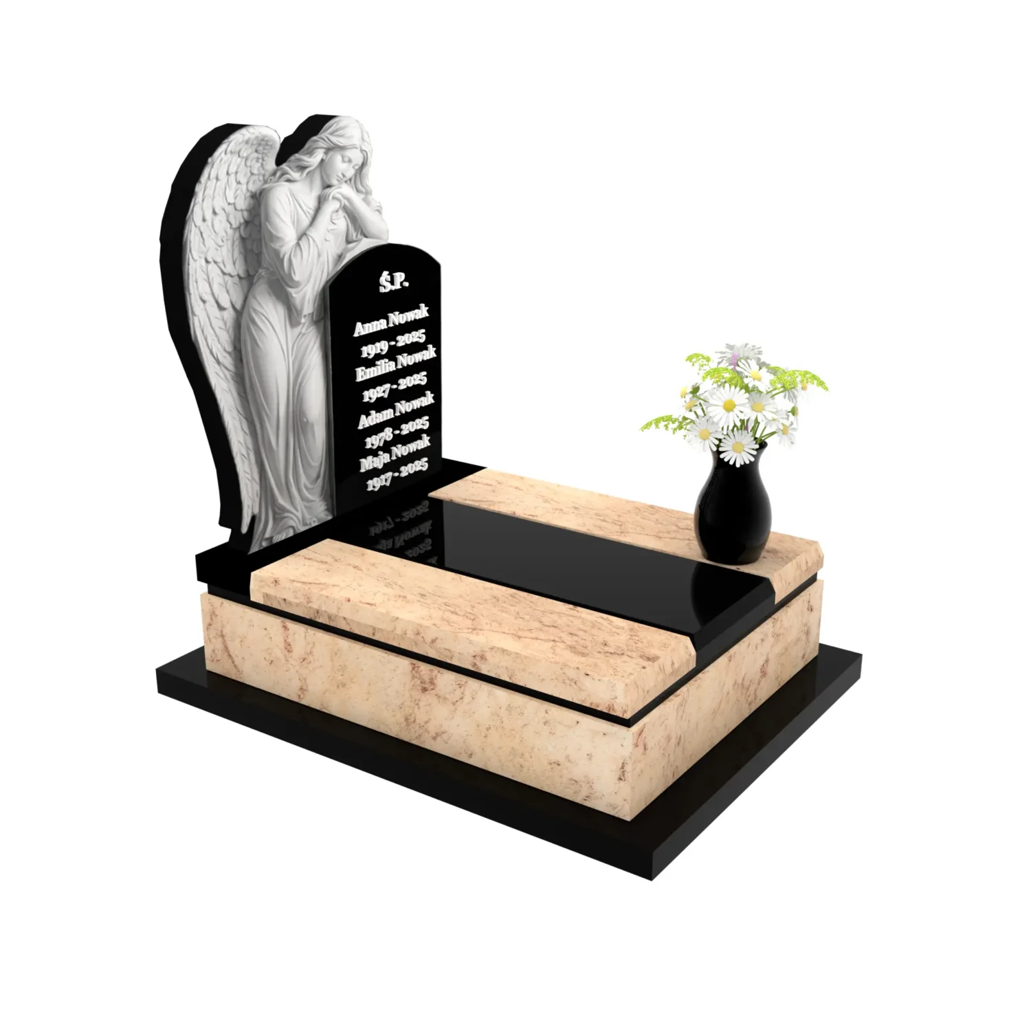 Nagrobek urnowy z rzeźbą anioła U 119+360 – photo №10