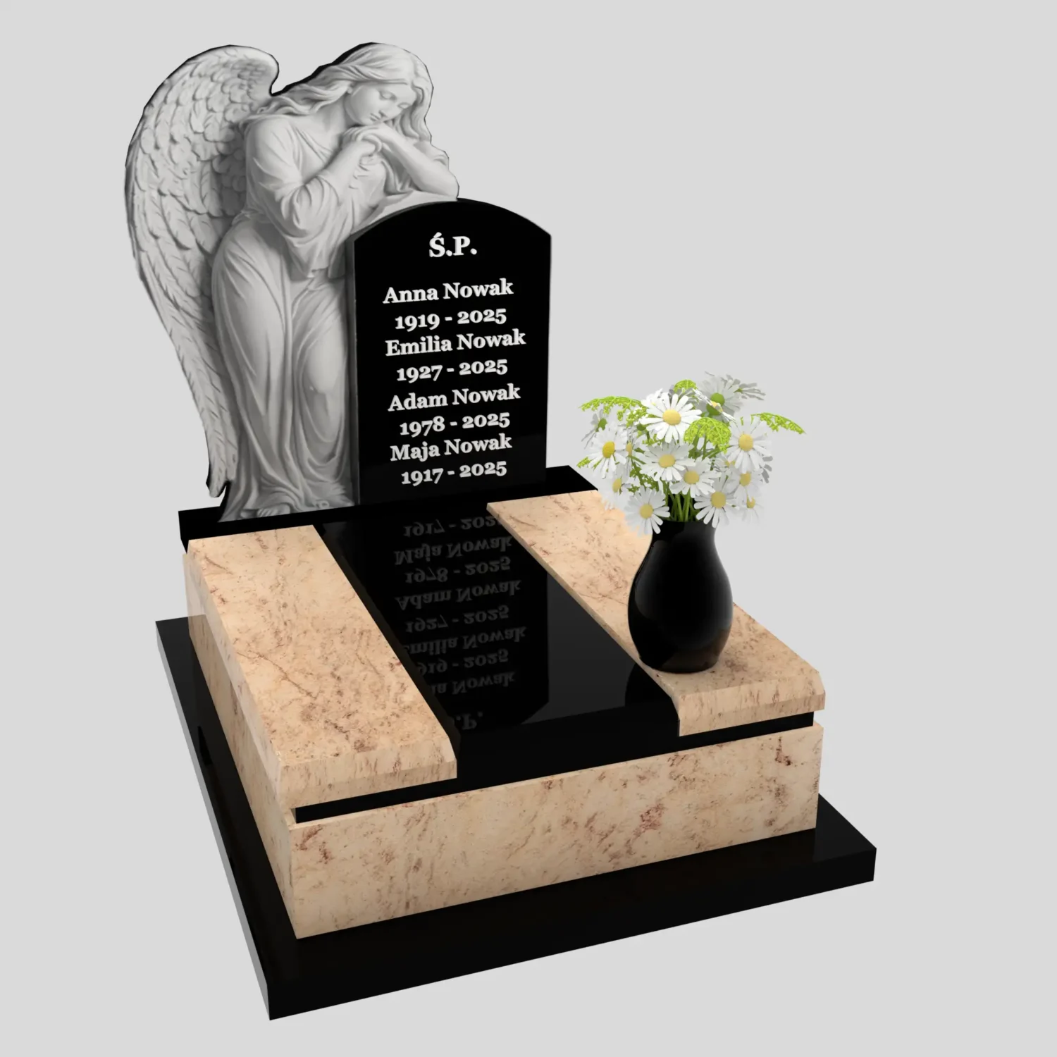 Nagrobek urnowy z rzeźbą anioła U 119 zdjęcie 29