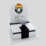 Nowoczesny nagrobek urnowy z witrażem świecy U 123 zdjęcie 32