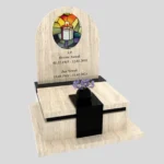 Nowoczesny nagrobek urnowy z witrażem świecy U 123 zdjęcie 35