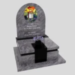 Nowoczesny nagrobek urnowy z witrażem świecy U 123 zdjęcie 39