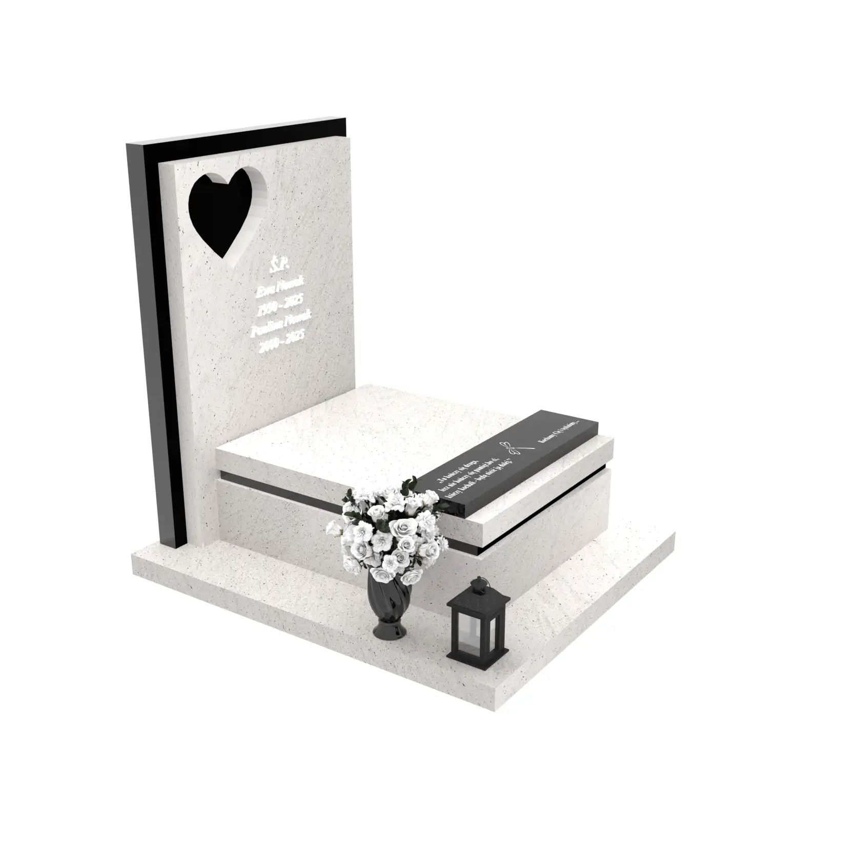 Nagrobek urnowy z wyciętym sercem U 120+360 – photo №10