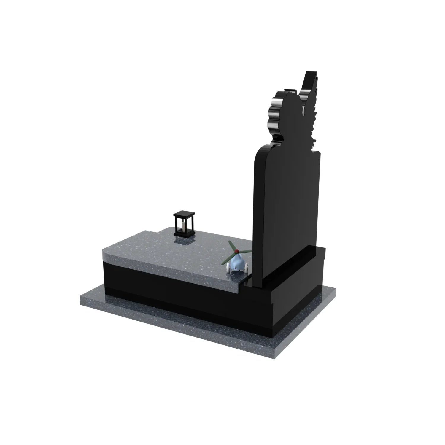 Nagrobek dla dziecka z grawerem anioła i zdjęciem D 83+360 – photo №4