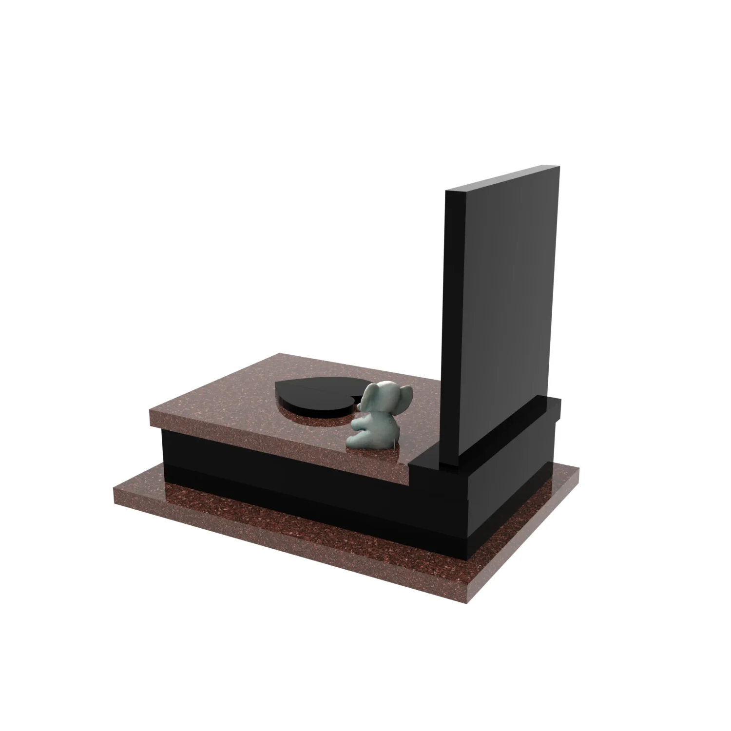 Nagrobek dla dziecka z grawerem skrzydeł i zdjęciem D 84+360 – photo №4