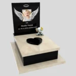 Nagrobek dla dziecka z grawerem skrzydeł i zdjęciem D 84 zdjęcie 34