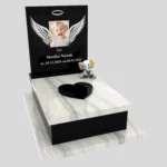 Nagrobek dla dziecka z grawerem skrzydeł i zdjęciem D 84 zdjęcie 40