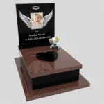 Nagrobek dla dziecka z grawerem skrzydeł i zdjęciem D 84 zdjęcie 47