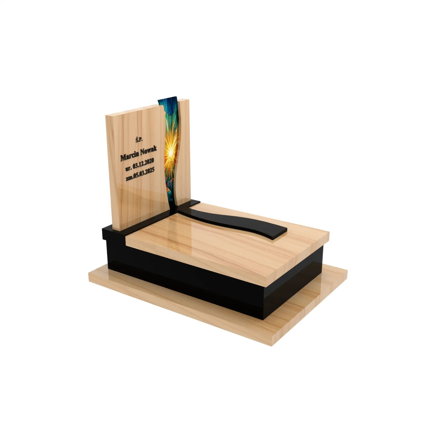 Pomnik dla dziecka z witrażem nieba D 85+360 – photo №12