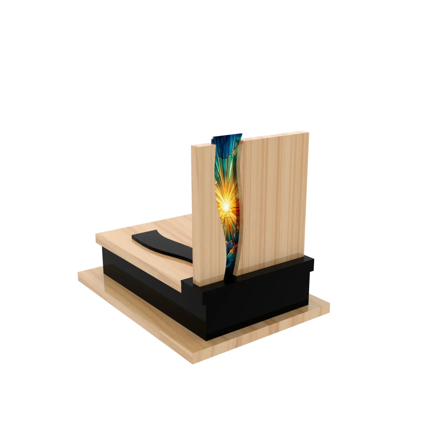 Pomnik dla dziecka z witrażem nieba D 85+360 – photo №7