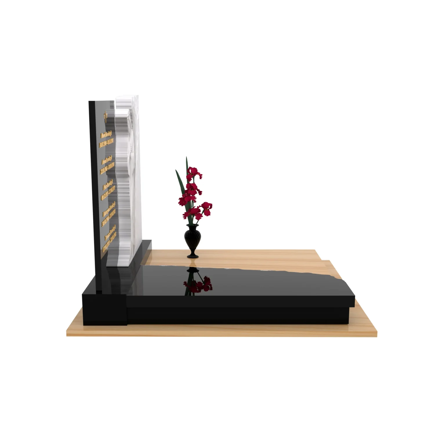 Nagrobek podwójny z rzeźbą Jezusa CK 117+360 – photo №9