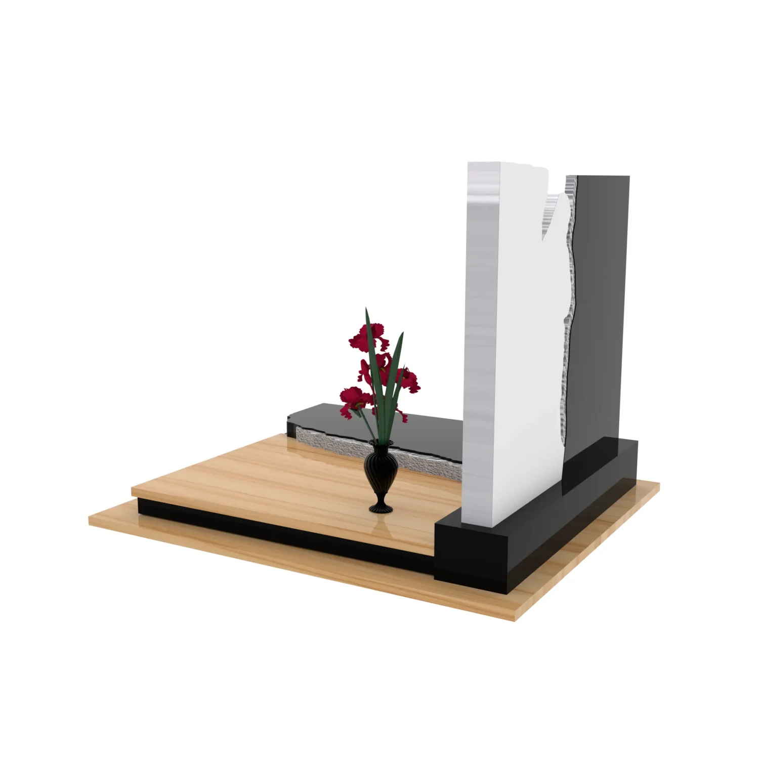 Nagrobek podwójny z rzeźbą Jezusa CK 117+360 – photo №4