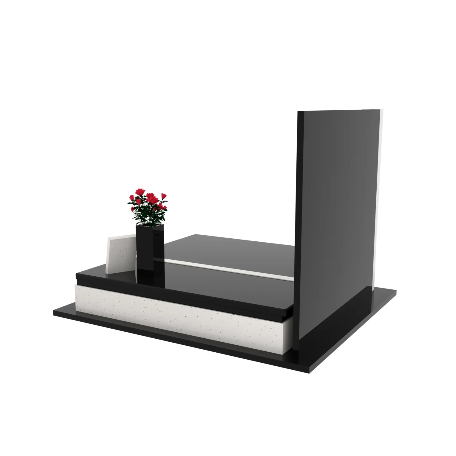 Nagrobek podwójny z rzeźbą Matki Boskiej i kryża CK 115+360 – photo №3