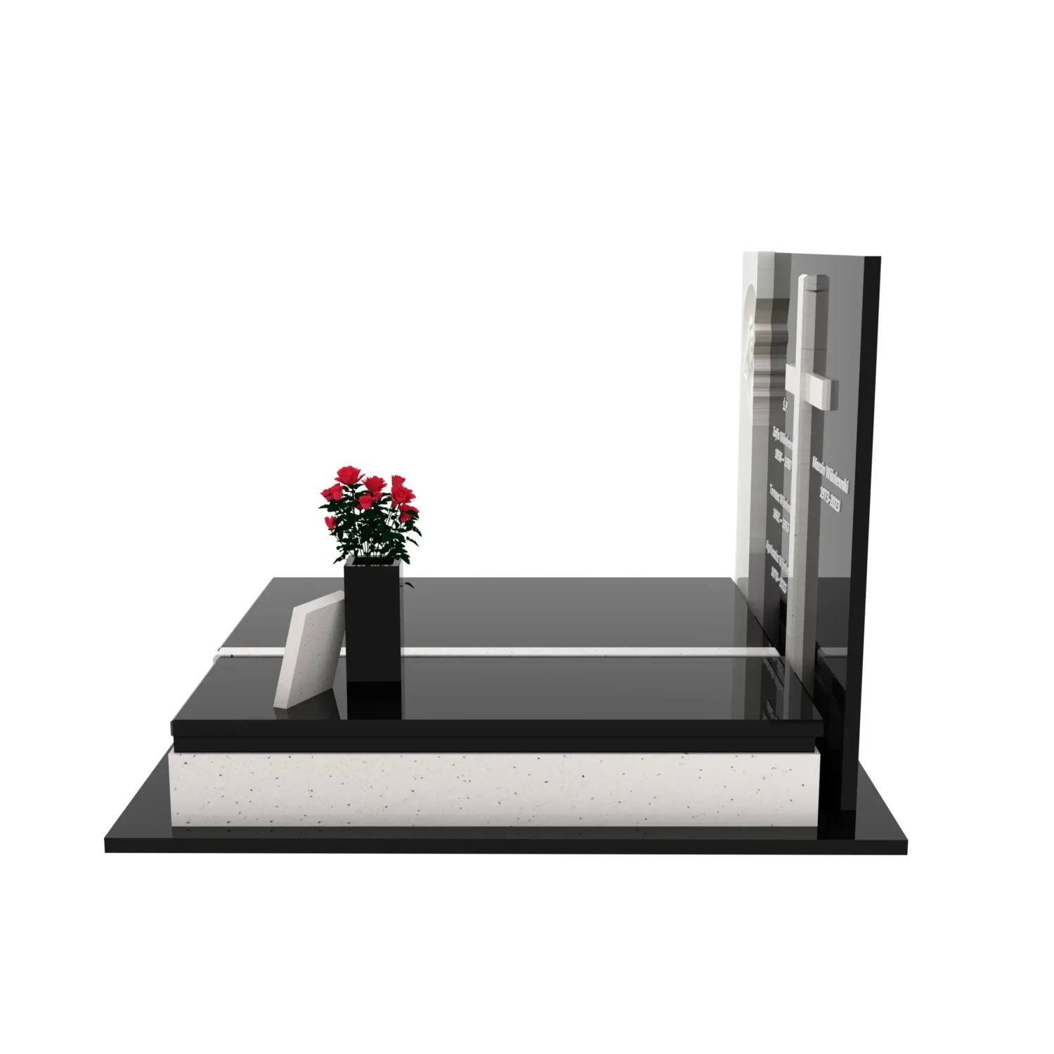 Nagrobek podwójny z rzeźbą Matki Boskiej i kryża CK 115+360 – photo №2