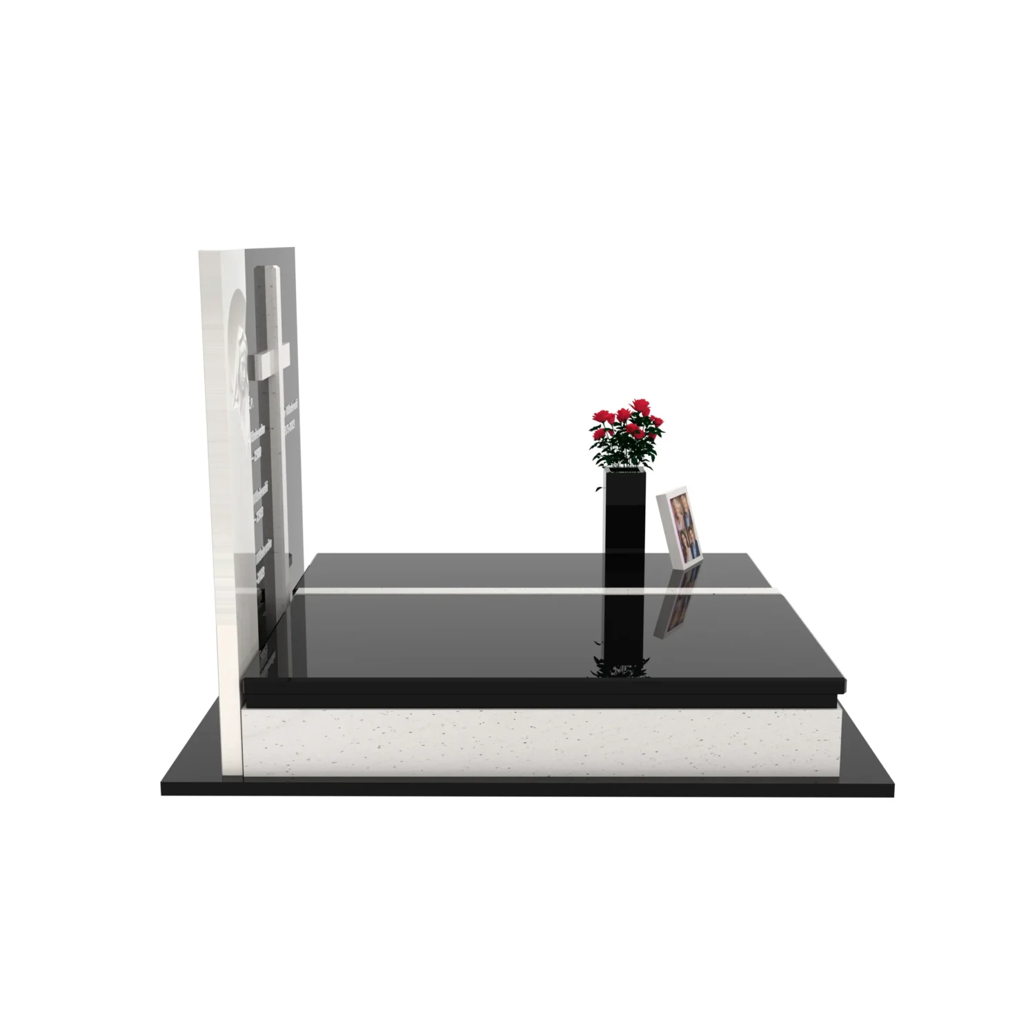 Nagrobek podwójny z rzeźbą Matki Boskiej i kryża CK 115+360 – photo №8