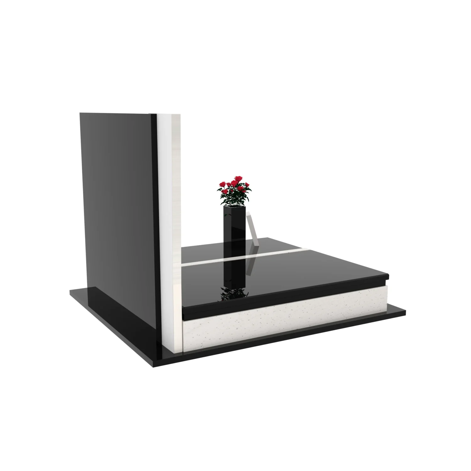 Nagrobek podwójny z rzeźbą Matki Boskiej i kryża CK 115+360 – photo №7