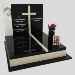 Nagrobek podwójny z rzeźbą Matki Boskiej i kryża CK 115 zdjęcie 34