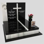 Nagrobek podwójny z rzeźbą Matki Boskiej i kryża CK 115 zdjęcie 40