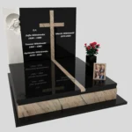 Nagrobek podwójny z rzeźbą Matki Boskiej i kryża CK 115 zdjęcie 44