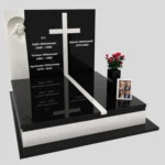 Nagrobek podwójny z rzeźbą Matki Boskiej i kryża CK 115 zdjęcie 46