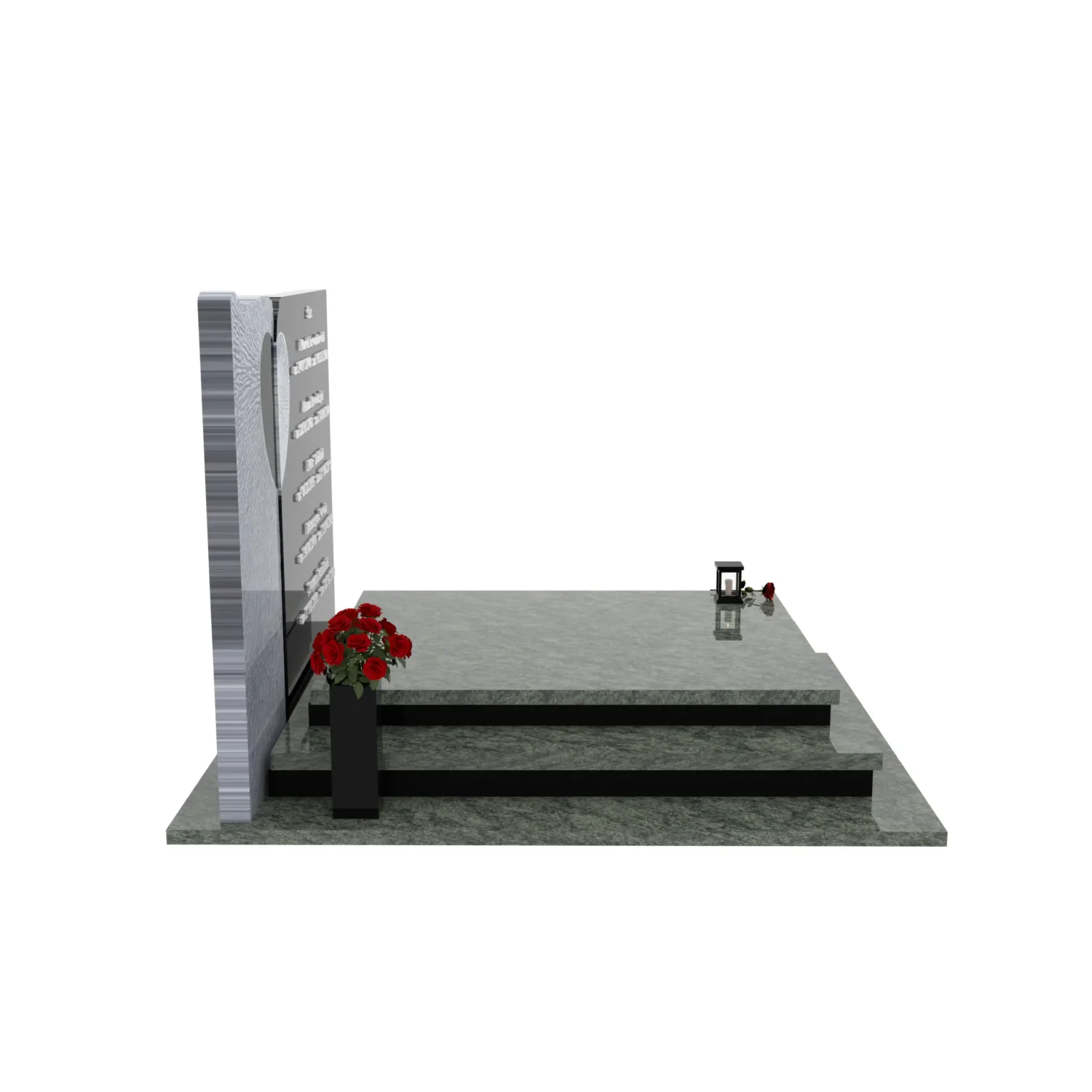 Nagrobek podwójny z rzeźbą serca CK 116+360 – photo №9