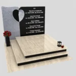 Nagrobek podwójny z rzeźbą serca CK 116 zdjęcie 38