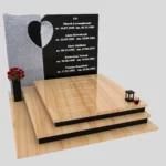 Nagrobek podwójny z rzeźbą serca CK 116 zdjęcie 46