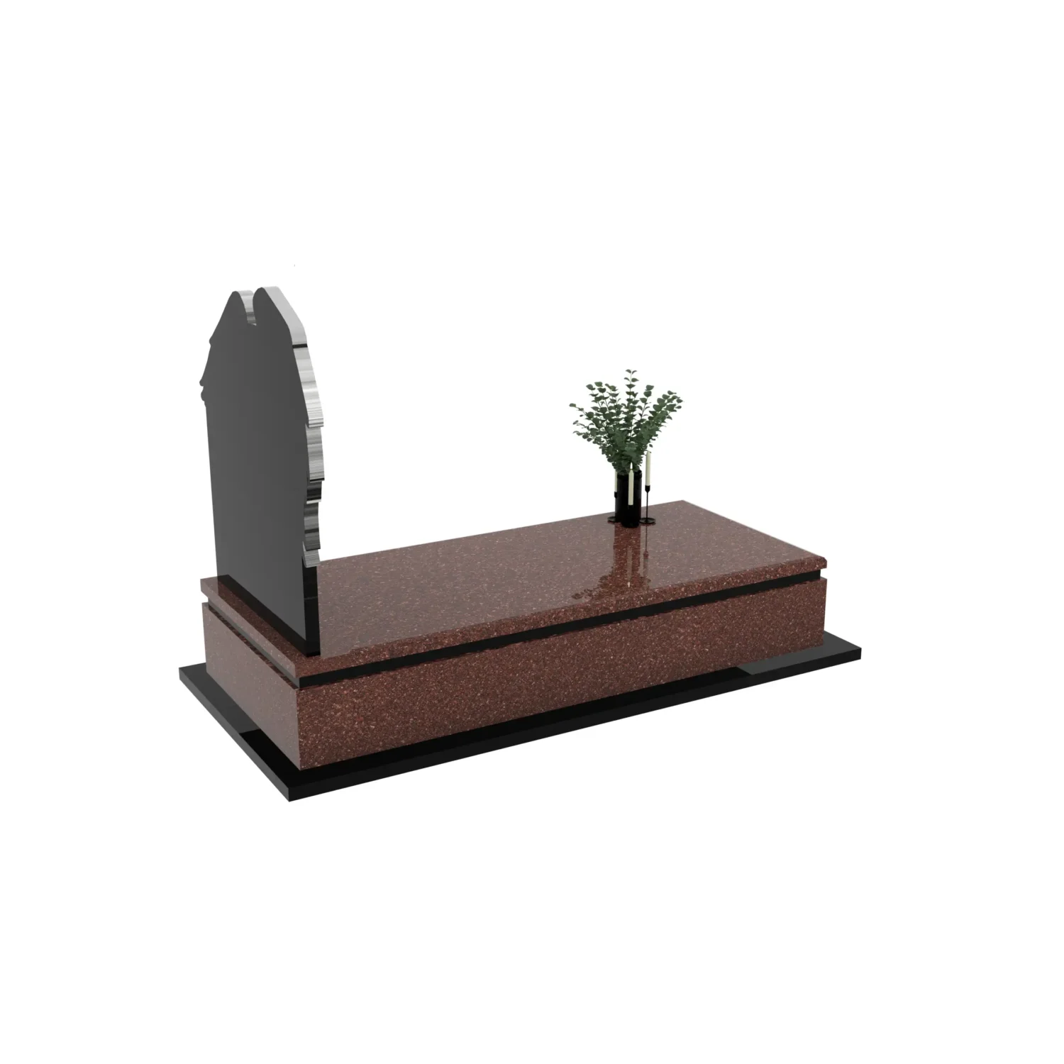 Nagrobek pojedynczy z grawerem anioła K 125+360 – photo №10