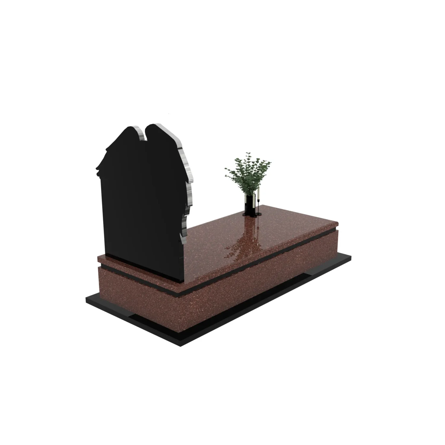 Nagrobek pojedynczy z grawerem anioła K 125+360 – photo №9