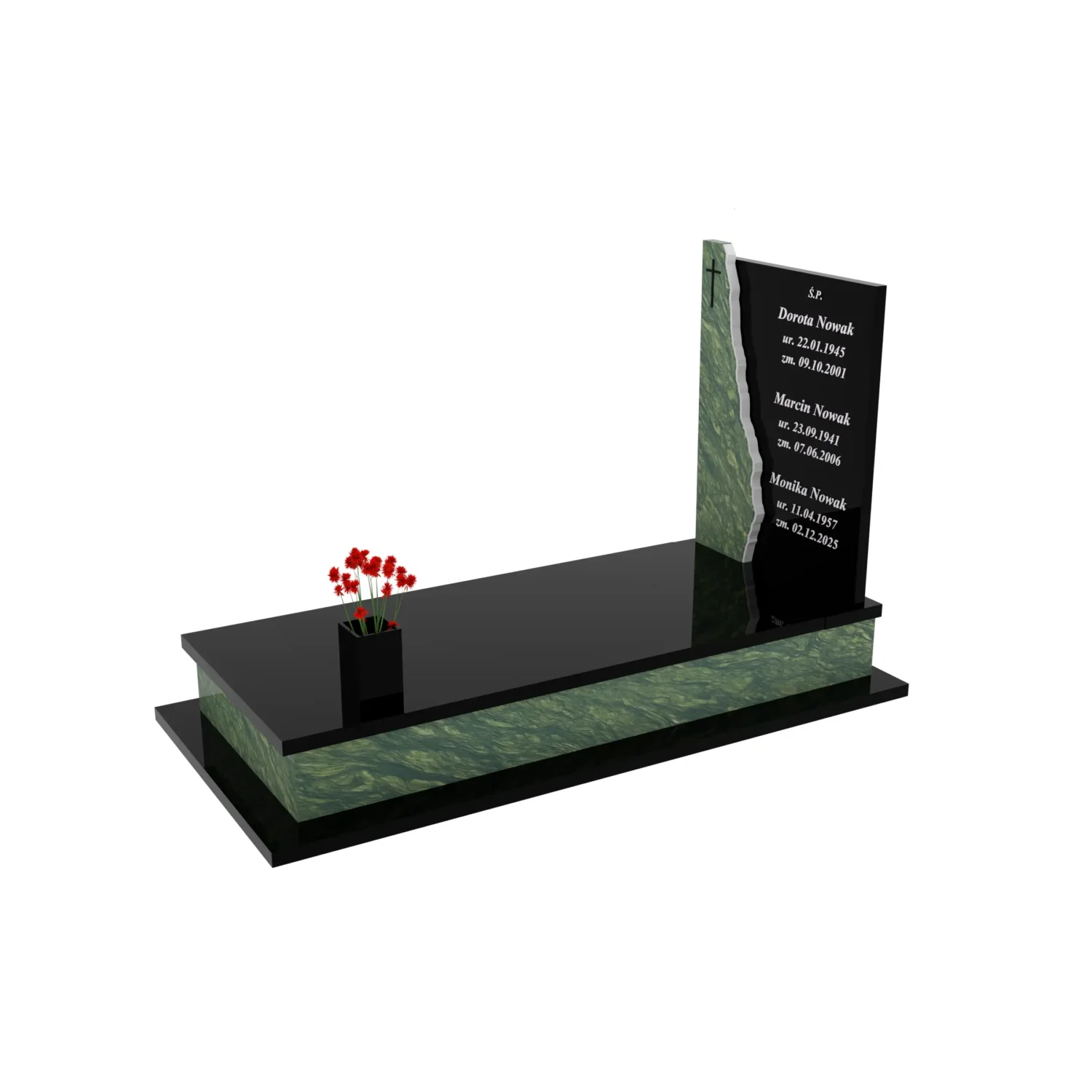 Nagrobek pojedynczy z krzyżem K 124+360 – photo №2