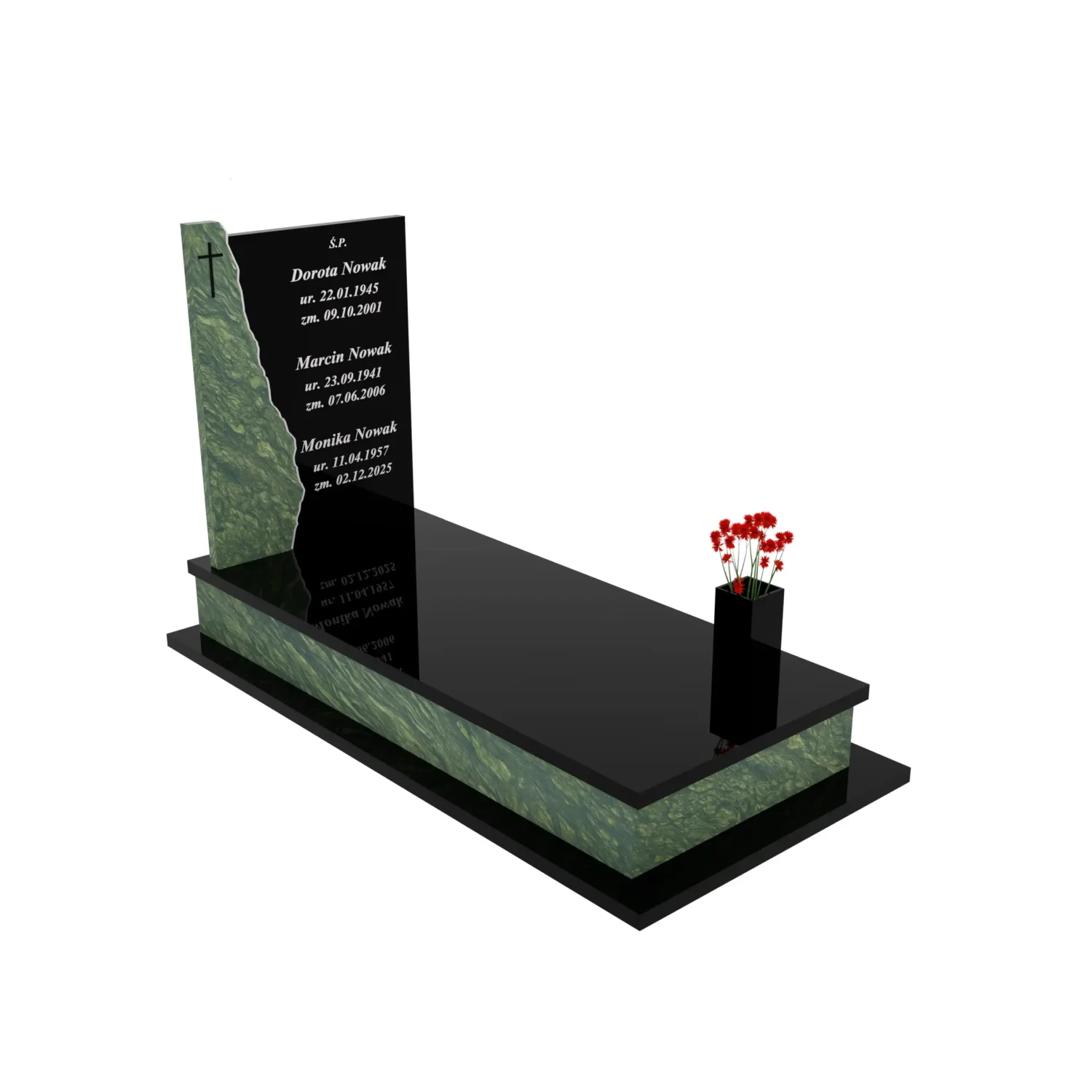 Nagrobek pojedynczy z krzyżem K 124+360 – photo №11