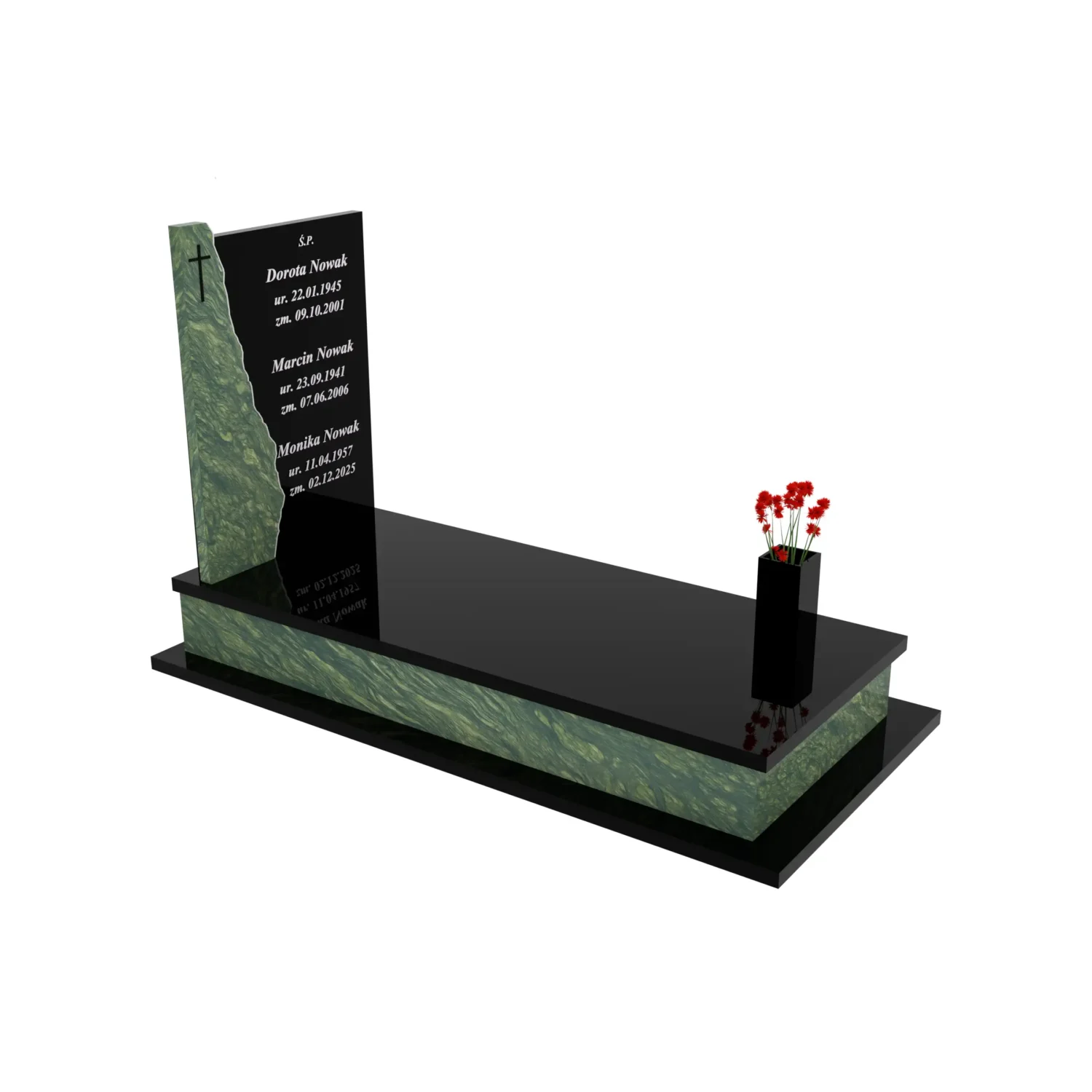 Nagrobek pojedynczy z krzyżem K 124+360 – photo №10