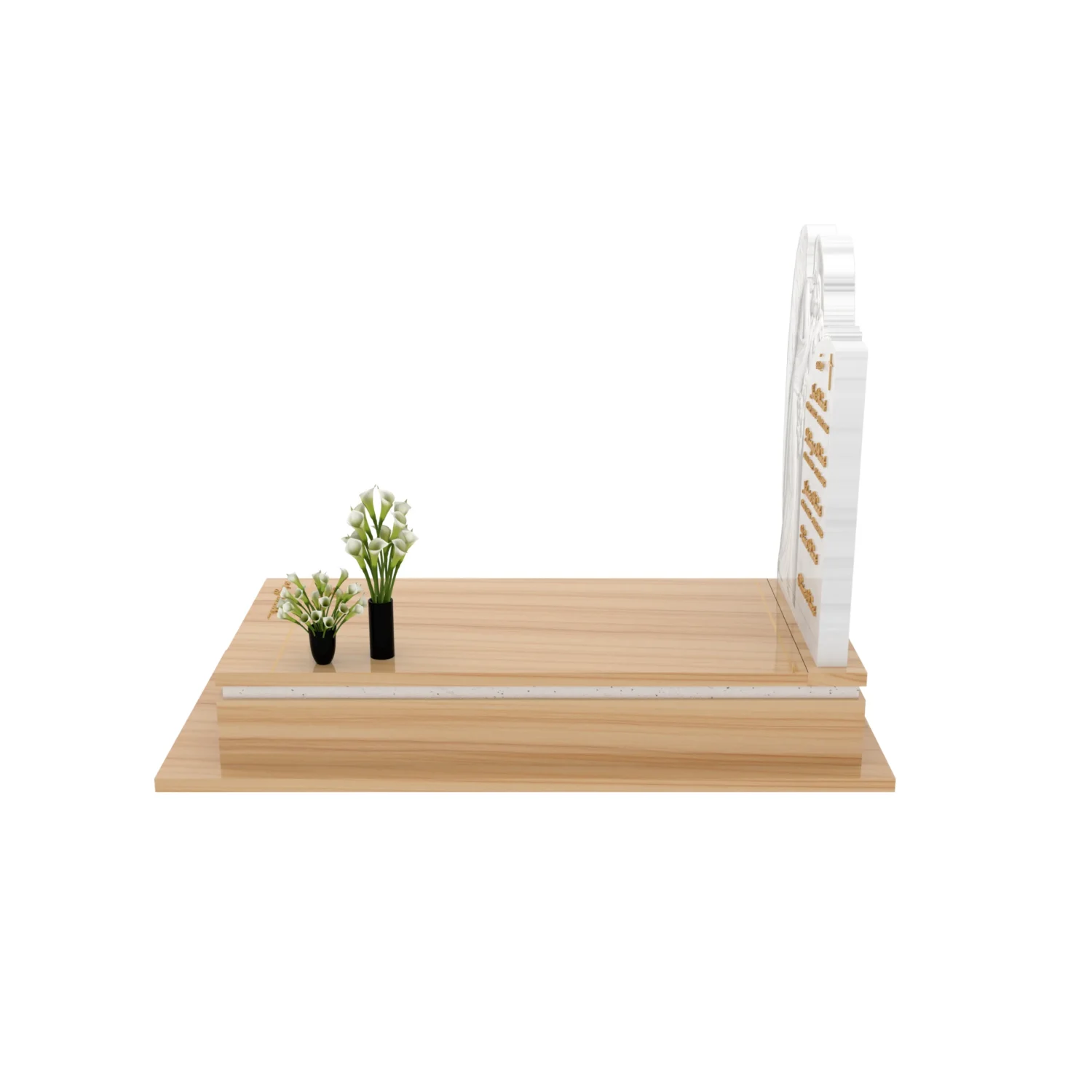 Nagrobek pojedynczy z rzeźbą anioła z marmuru CK 183+360 – photo №2