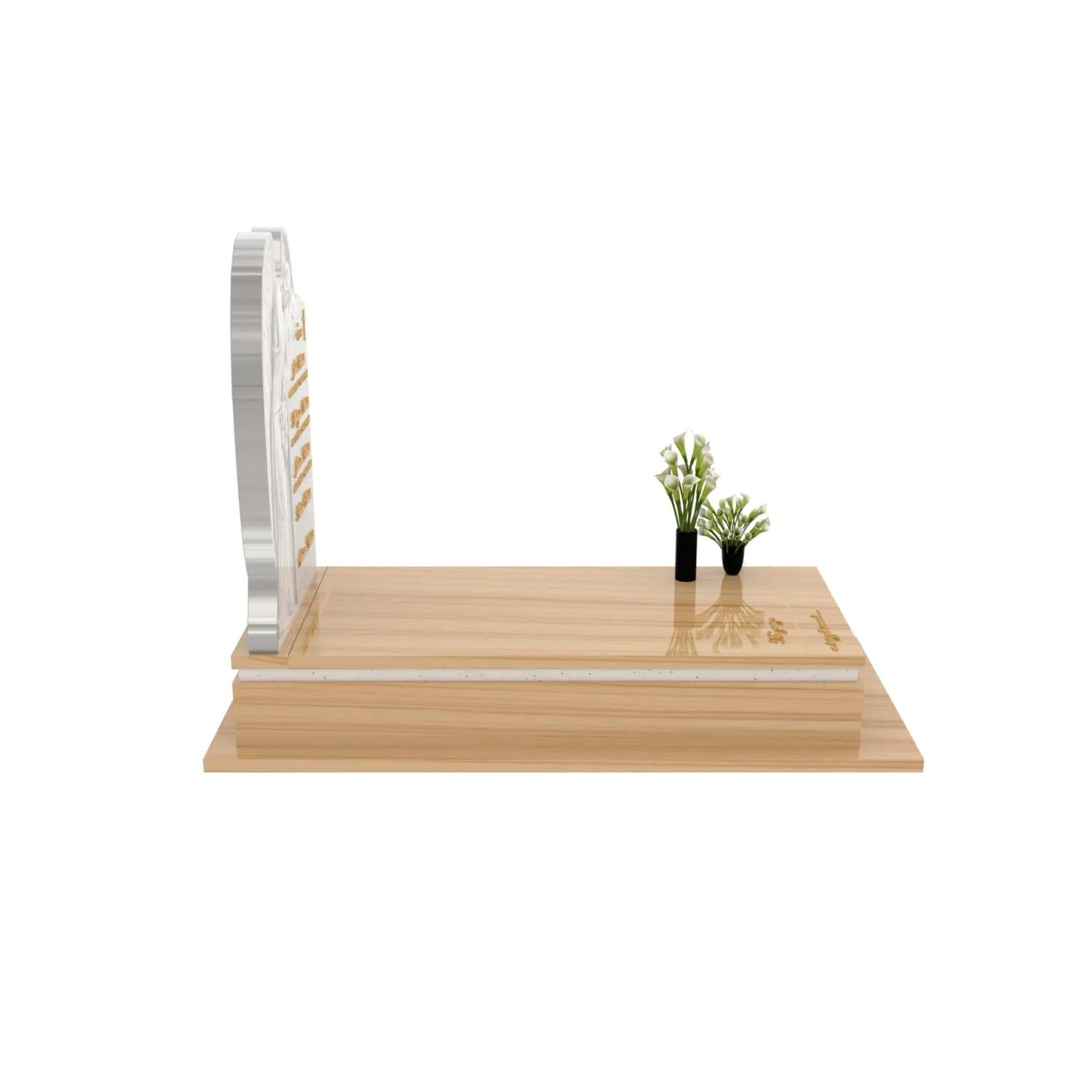 Nagrobek pojedynczy z rzeźbą anioła z marmuru CK 183+360 – photo №8