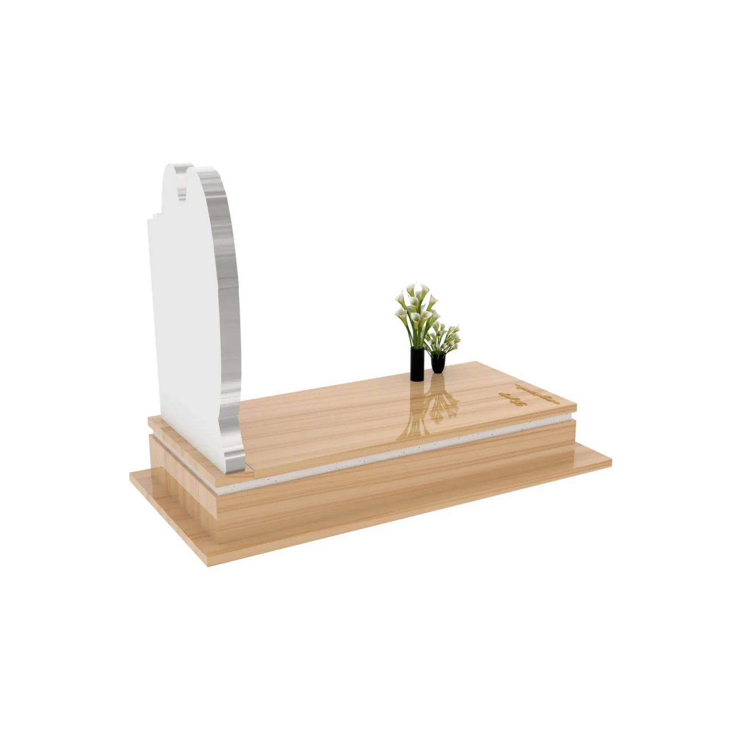 Nagrobek pojedynczy z rzeźbą anioła z marmuru CK 183+360 – photo №7