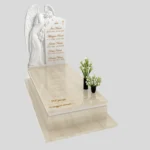 Nagrobek pojedynczy z rzeźbą anioła z marmuru CK 183 zdjęcie 34