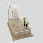 Nagrobek pojedynczy z rzeźbą anioła z marmuru CK 183 zdjęcie 45