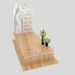 Nagrobek pojedynczy z rzeźbą anioła z marmuru CK 183 zdjęcie 47