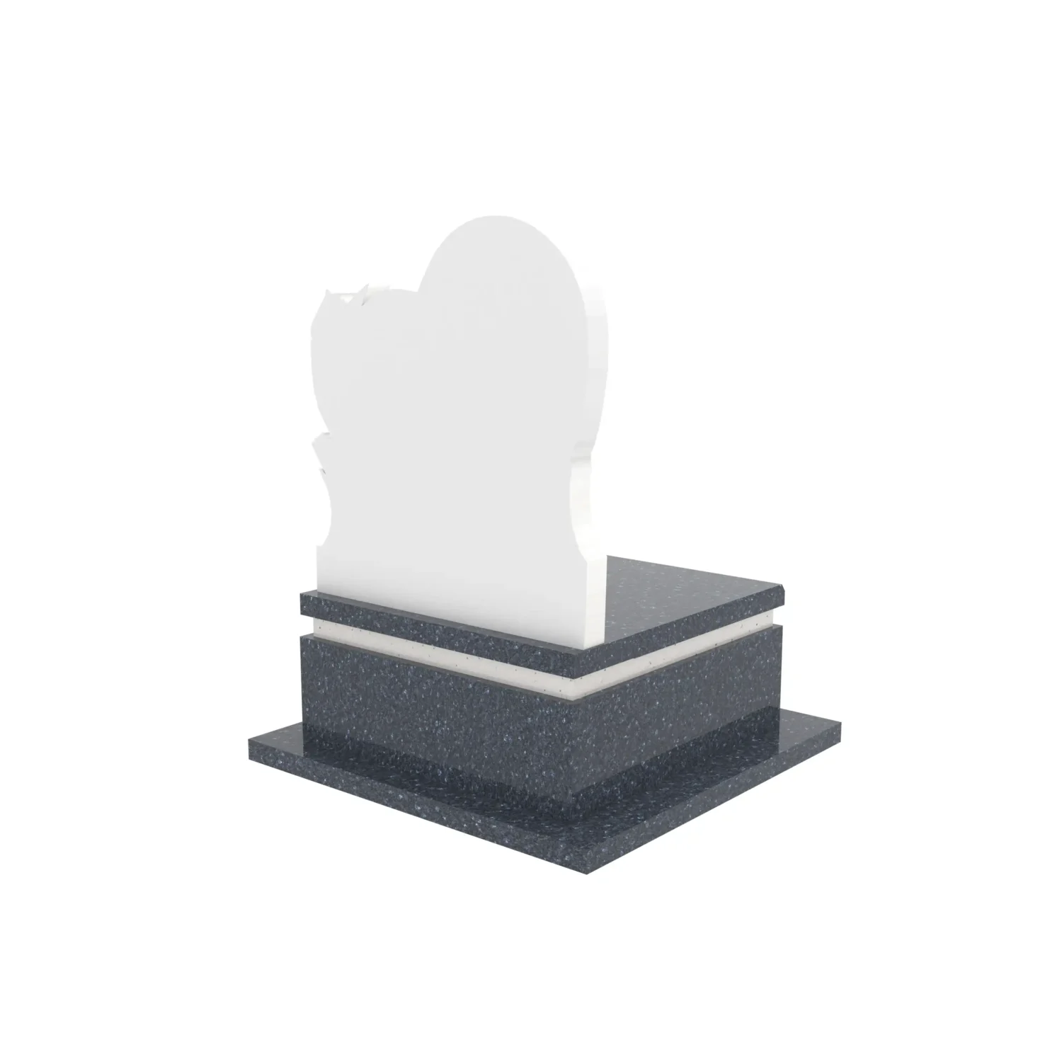 Nagrobek urnowy z rzeźbą serca i gołębia U 128+360 – photo №6