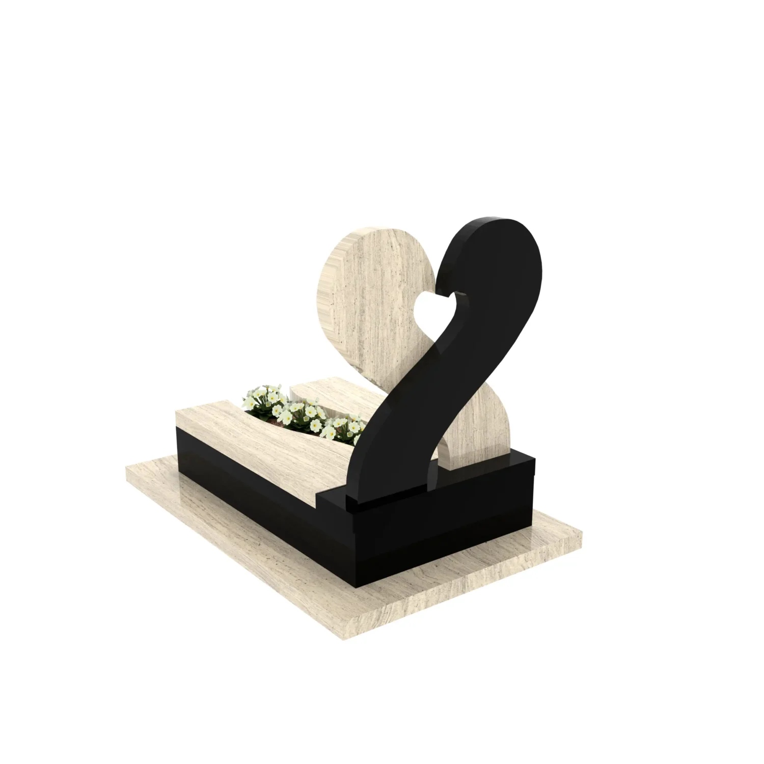 Nagrobek dla dziecka z sercem i miejscem na kwiaty D 87+360 – photo №10