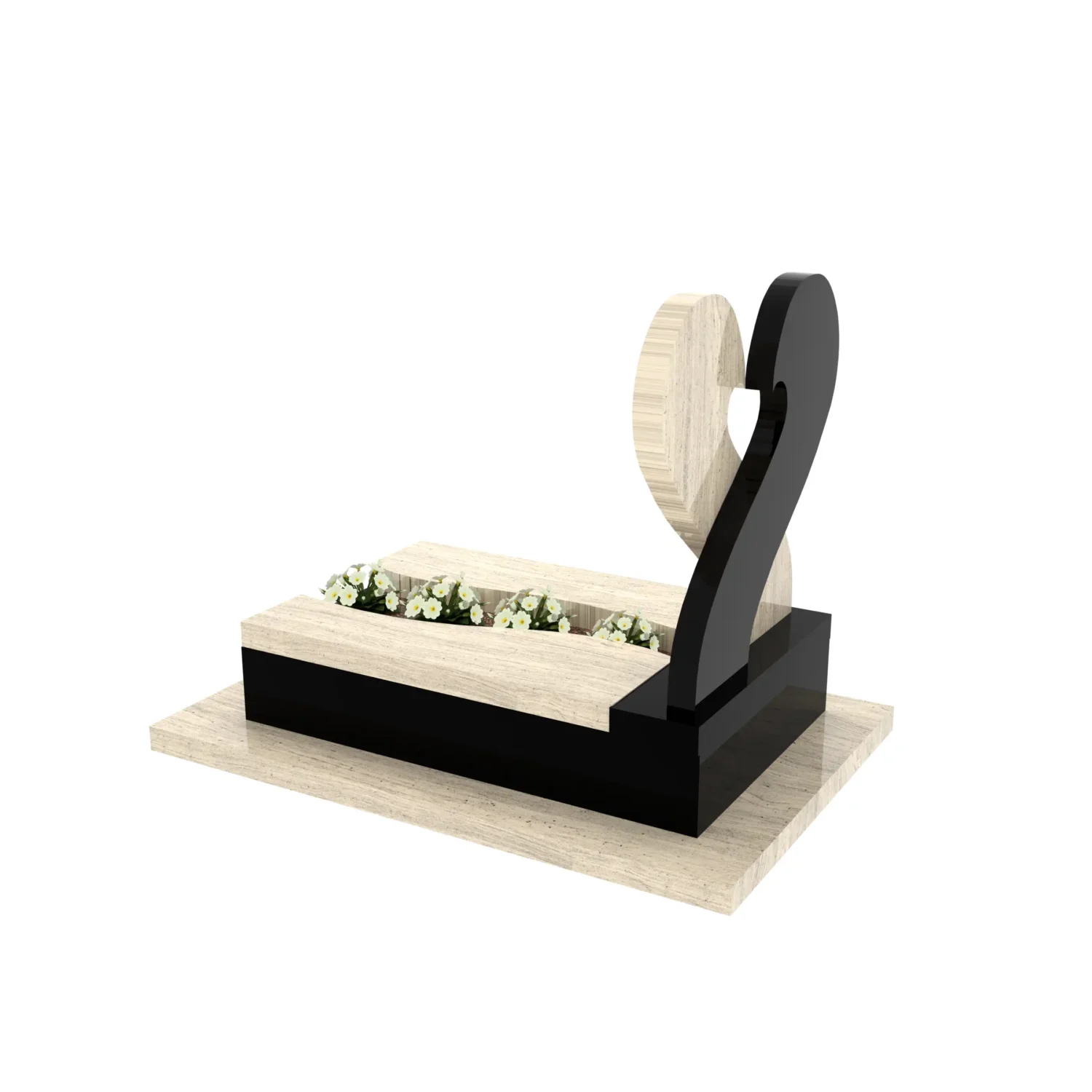 Nagrobek dla dziecka z sercem i miejscem na kwiaty D 87+360 – photo №9