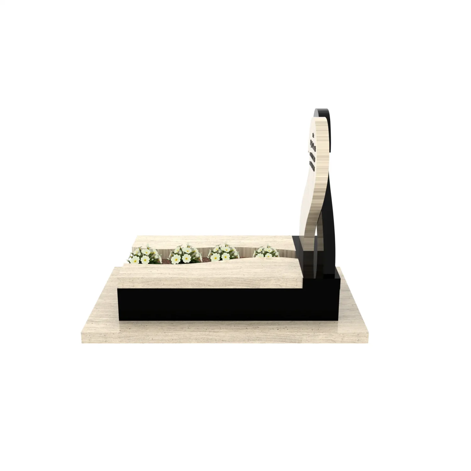 Nagrobek dla dziecka z sercem i miejscem na kwiaty D 87+360 – photo №8