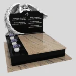 Nagrobek podwójny z grawerem anioła KD 71 zdjęcie 43