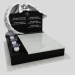 Nagrobek podwójny z grawerem anioła KD 71 zdjęcie 45