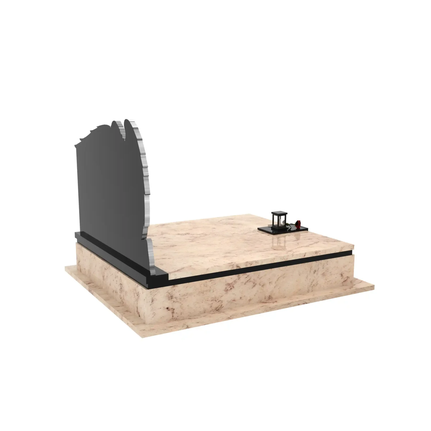 Nagrobek podwójny z grawerem archanioła KD 73+360 – photo №9