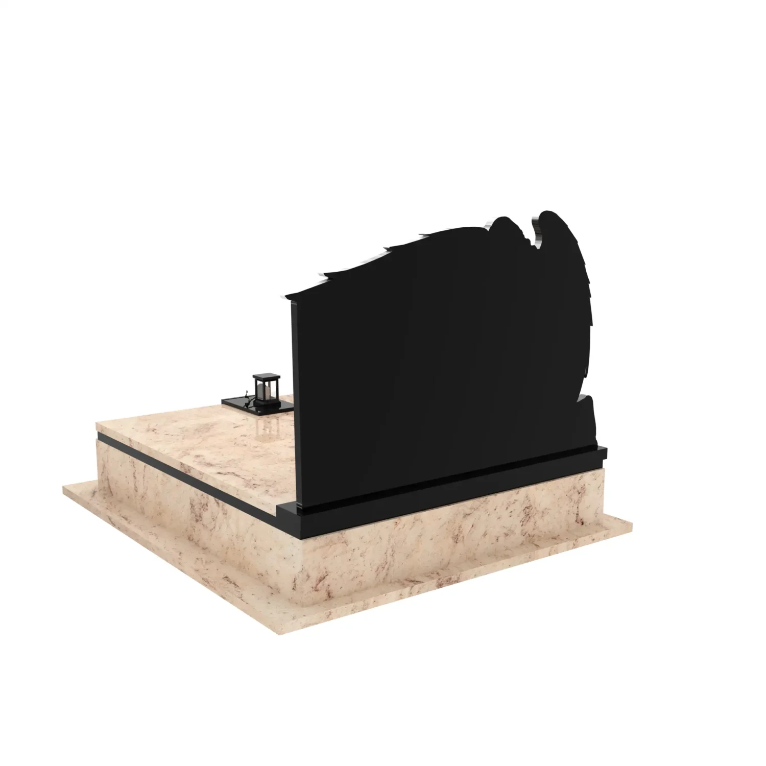 Nagrobek podwójny z grawerem archanioła KD 73+360 – photo №6