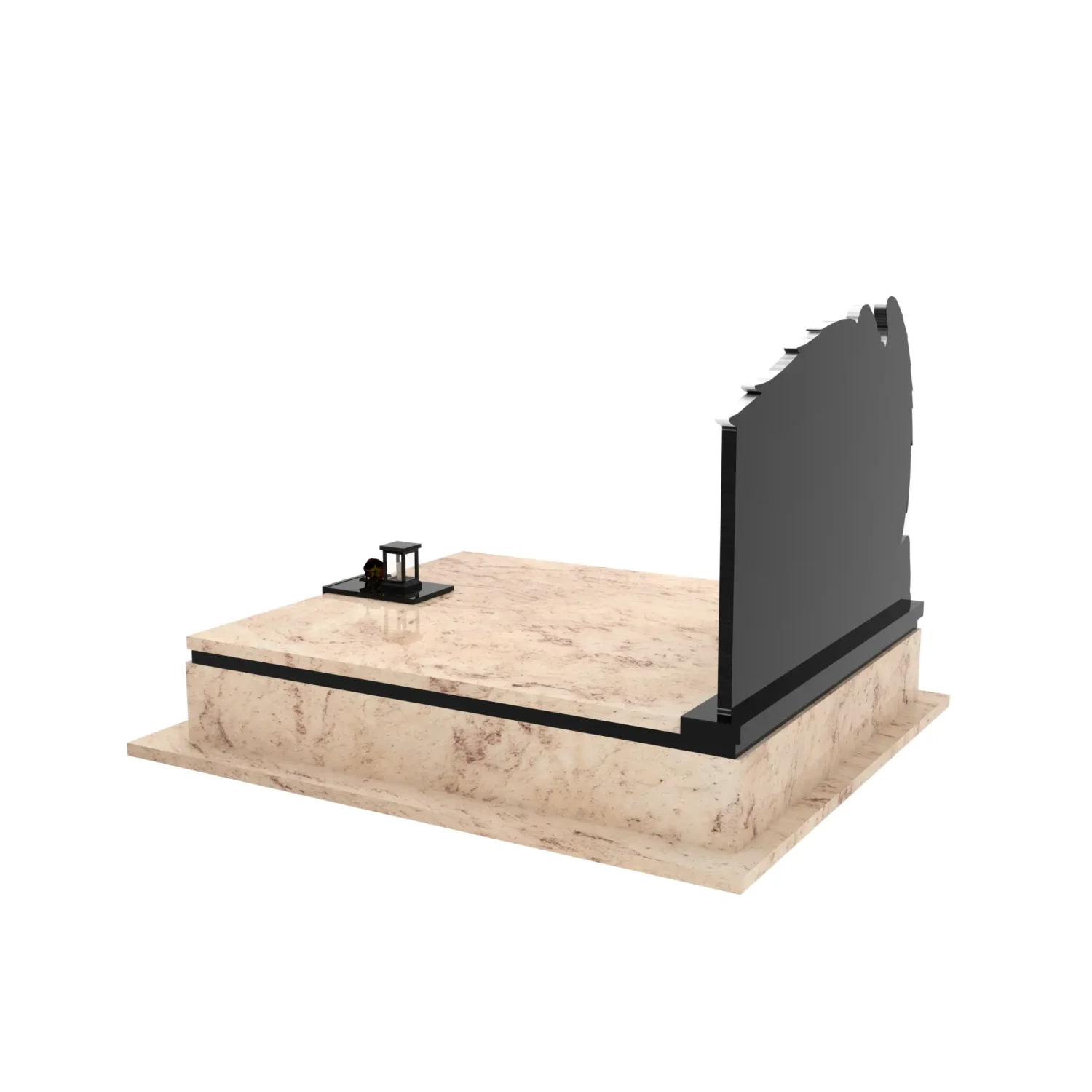 Nagrobek podwójny z grawerem archanioła KD 73+360 – photo №5