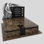 Nagrobek podwójny z grawerem archanioła KD 73 zdjęcie 35