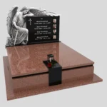 Nagrobek podwójny z grawerem archanioła KD 73 zdjęcie 36