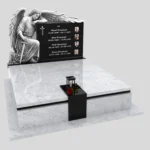 Nagrobek podwójny z grawerem archanioła KD 73 zdjęcie 39